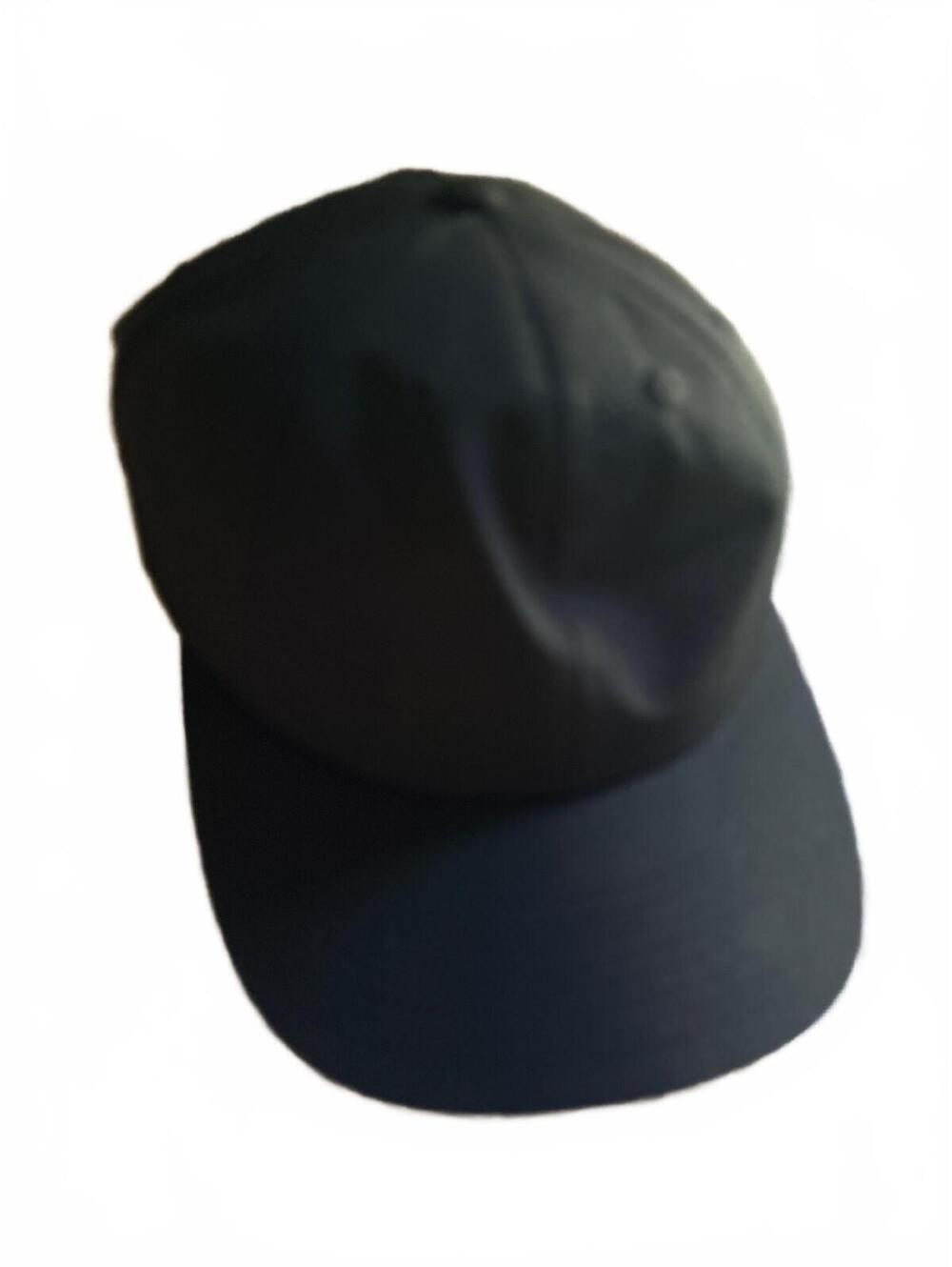 Black Classic Cotton Baseball Cap Adjustable Strap